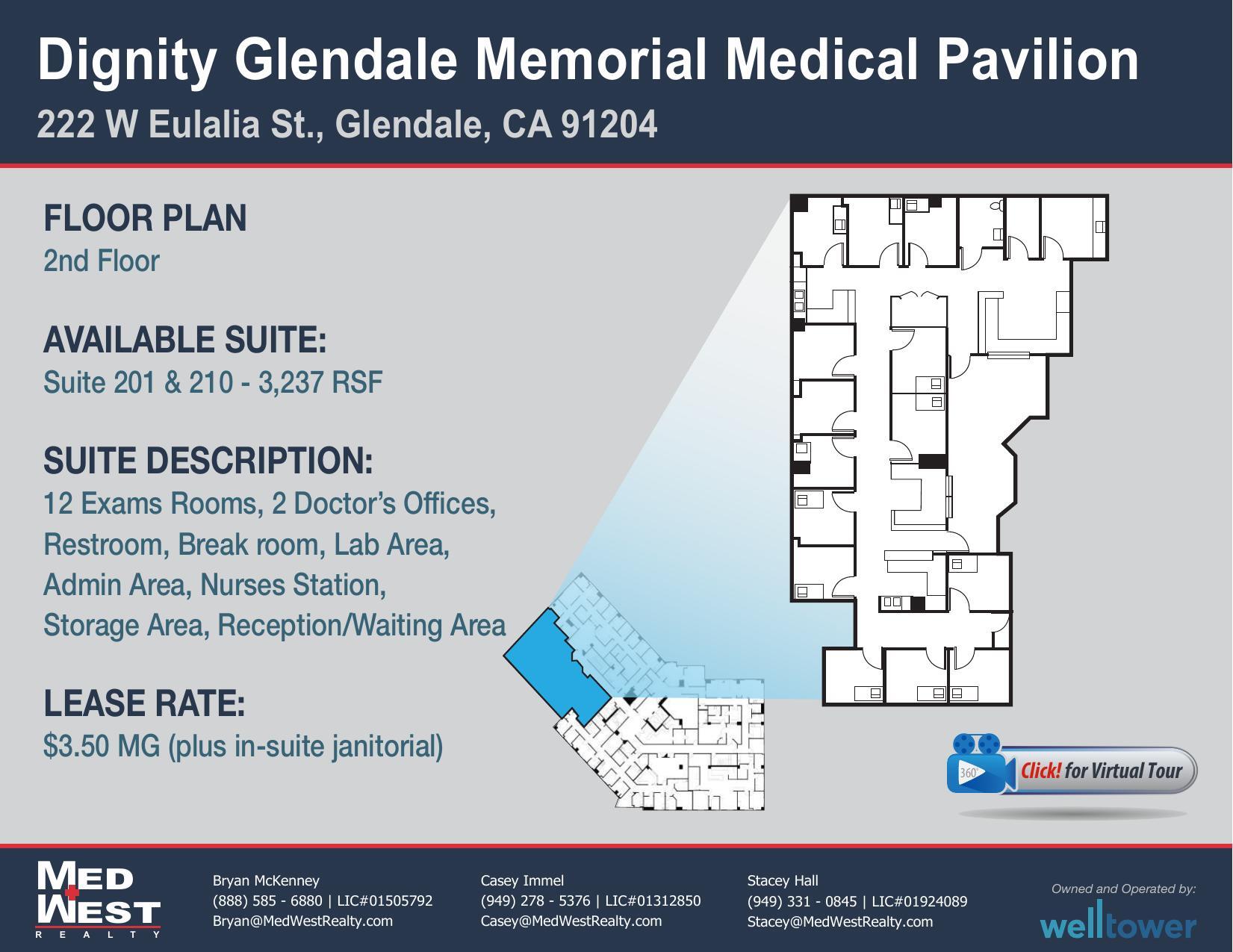 222 W Eulalia St, Glendale, CA for rent Floor Plan- Image 1 of 1