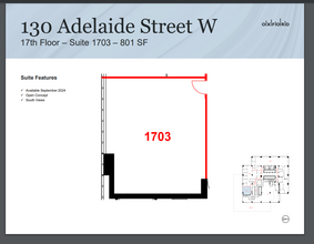 130 Adelaide St W, Toronto, ON for rent Floor Plan- Image 1 of 1