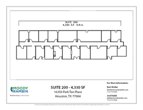 16350 Park Ten Place Dr, Houston, TX for rent Floor Plan- Image 1 of 1