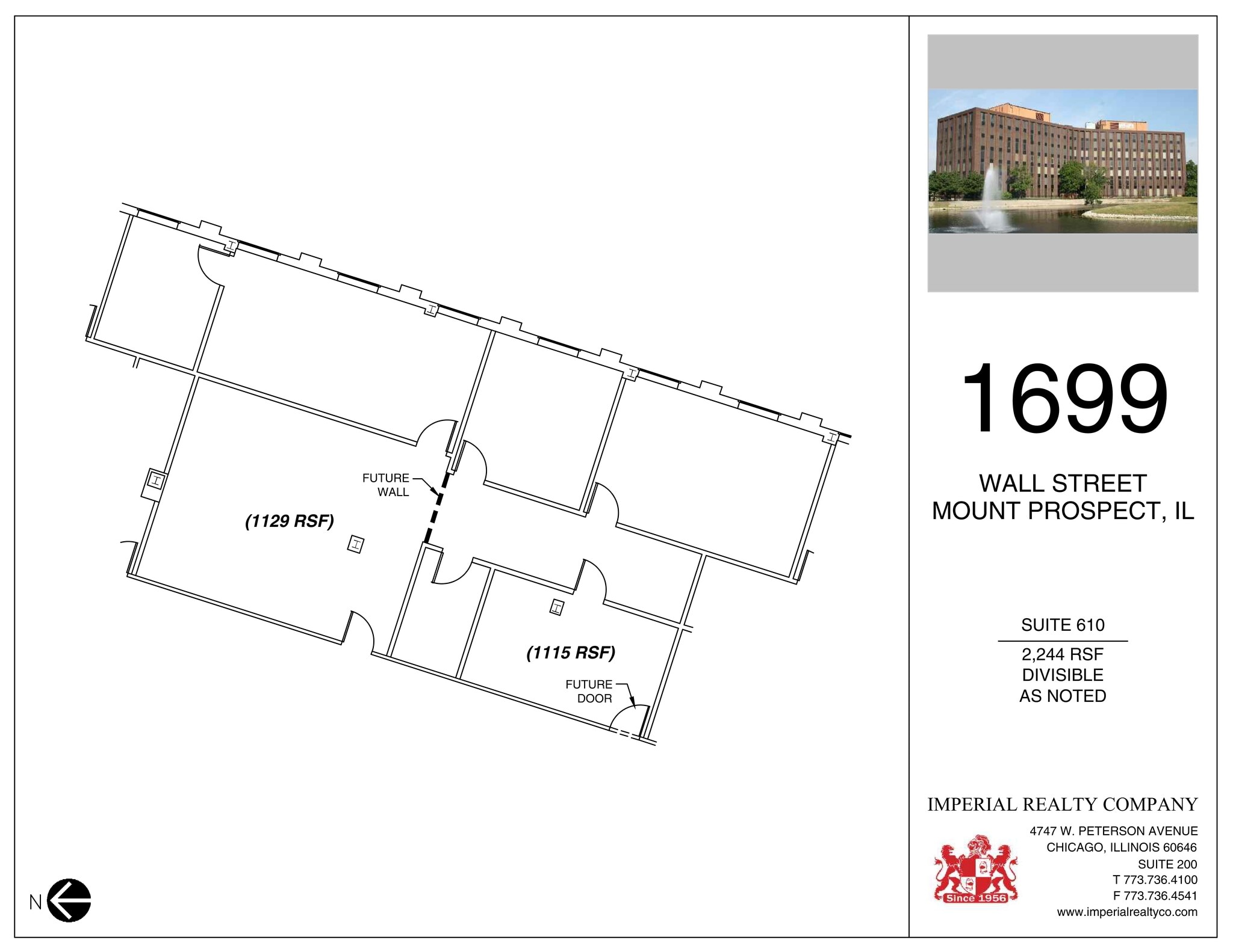 1699 Wall St, Mount Prospect, IL to rent Site Plan- Image 1 of 8