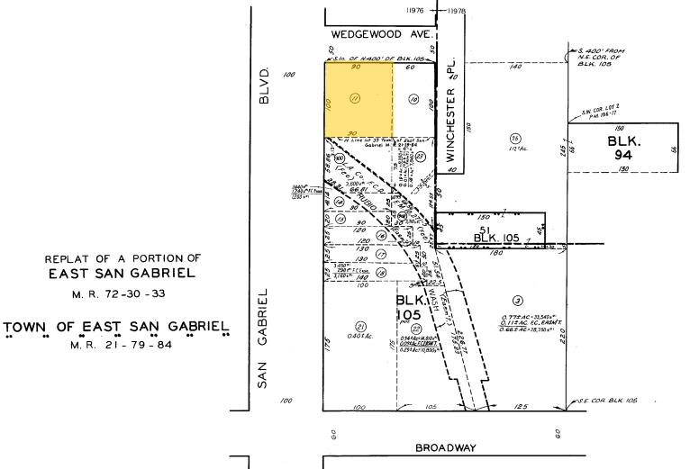 250 S San Gabriel Blvd, San Gabriel, CA for rent - Plat Map - Image 3 of 4