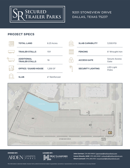 9201 Stoneview Dr, Dallas, TX for rent - Site Plan - Image 2 of 2