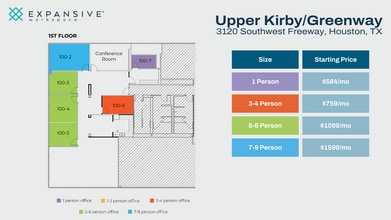 3120 Southwest Fwy, Houston, TX for rent Floor Plan- Image 1 of 4