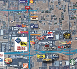 Rainbow Blvd & Oquendo Rd, Las Vegas, NV - aerial  map view