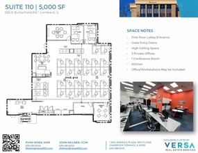 555 E Butterfield Rd, Lombard, IL for rent Floor Plan- Image 1 of 3