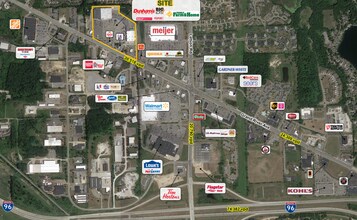 3591-3685 E Grand River Ave, Howell, MI - aerial  map view