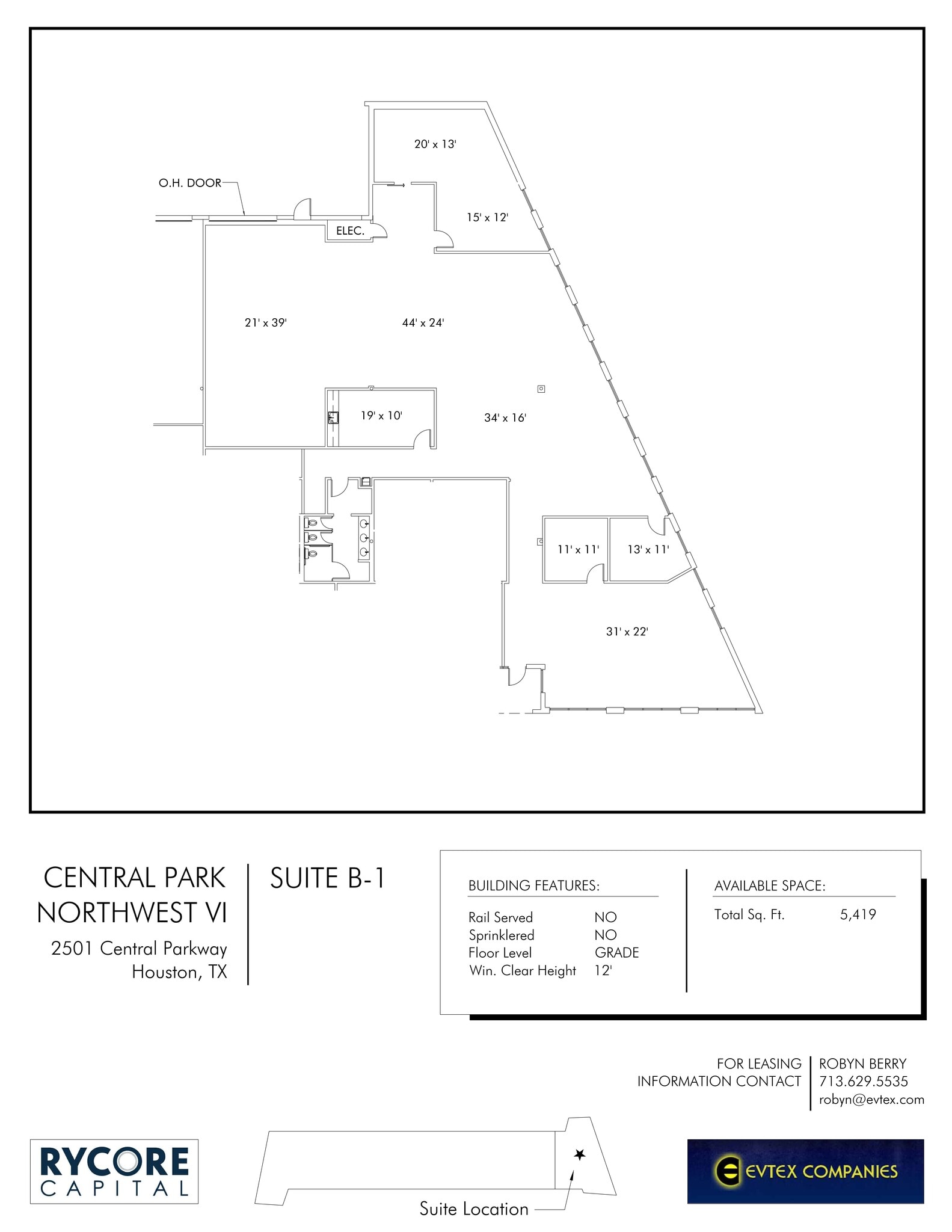 2501 Central Pky, Houston, TX to rent Site Plan- Image 1 of 1