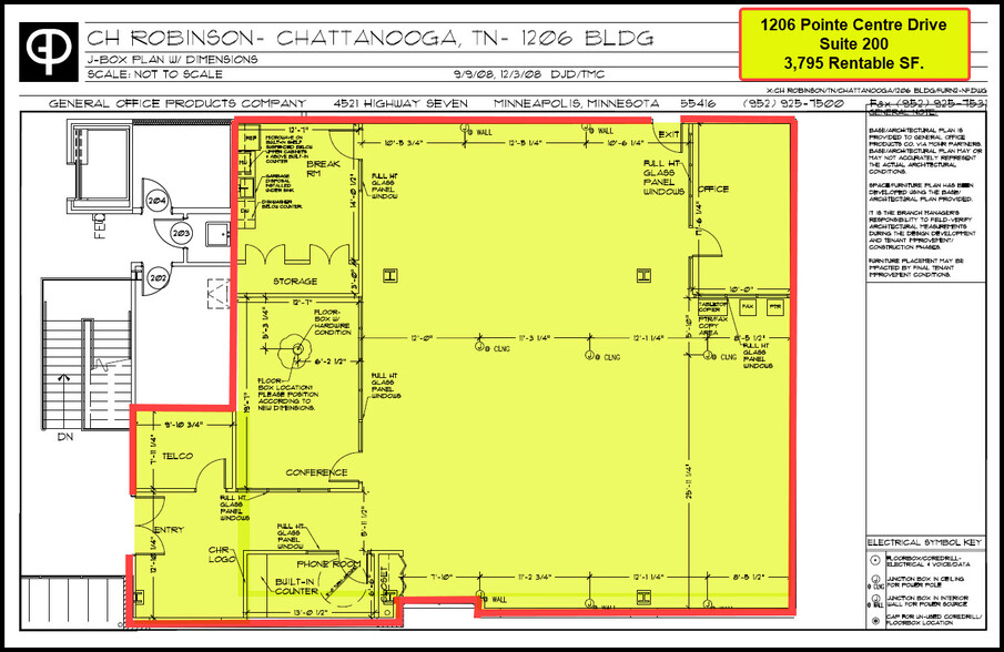 1206 Pointe Centre Dr, Chattanooga, TN for rent - Floor Plan - Image 2 of 4