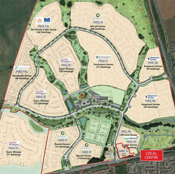 Niort Way, Wellingborough for rent - Site Plan - Image 2 of 3