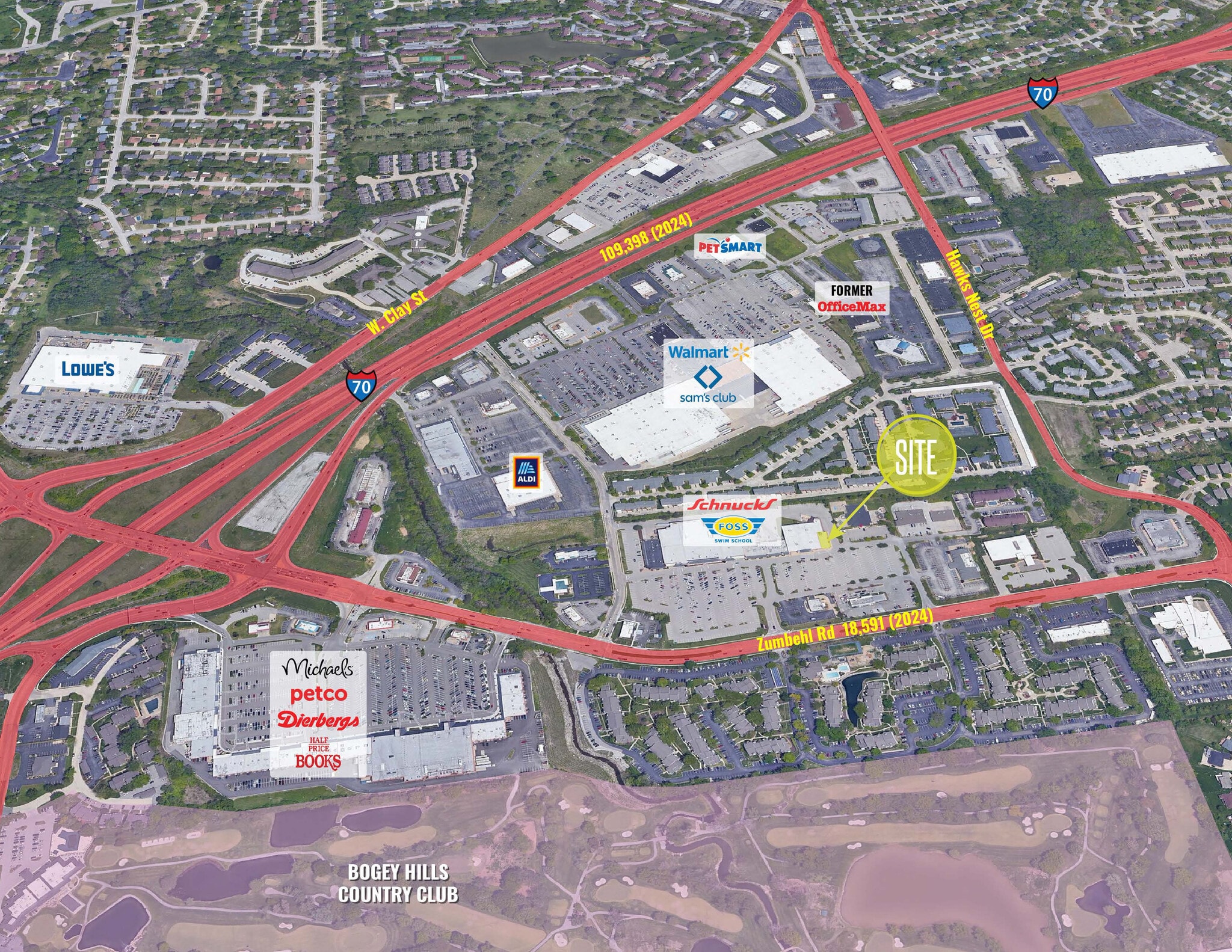 1920-1988 Zumbehl Rd, Saint Charles, MO to rent Aerial- Image 1 of 6