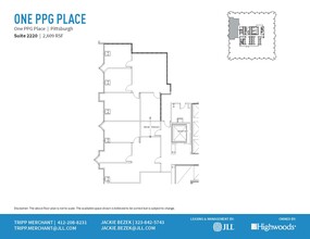 1 PPG Pl, Pittsburgh, PA for rent Floor Plan- Image 1 of 1