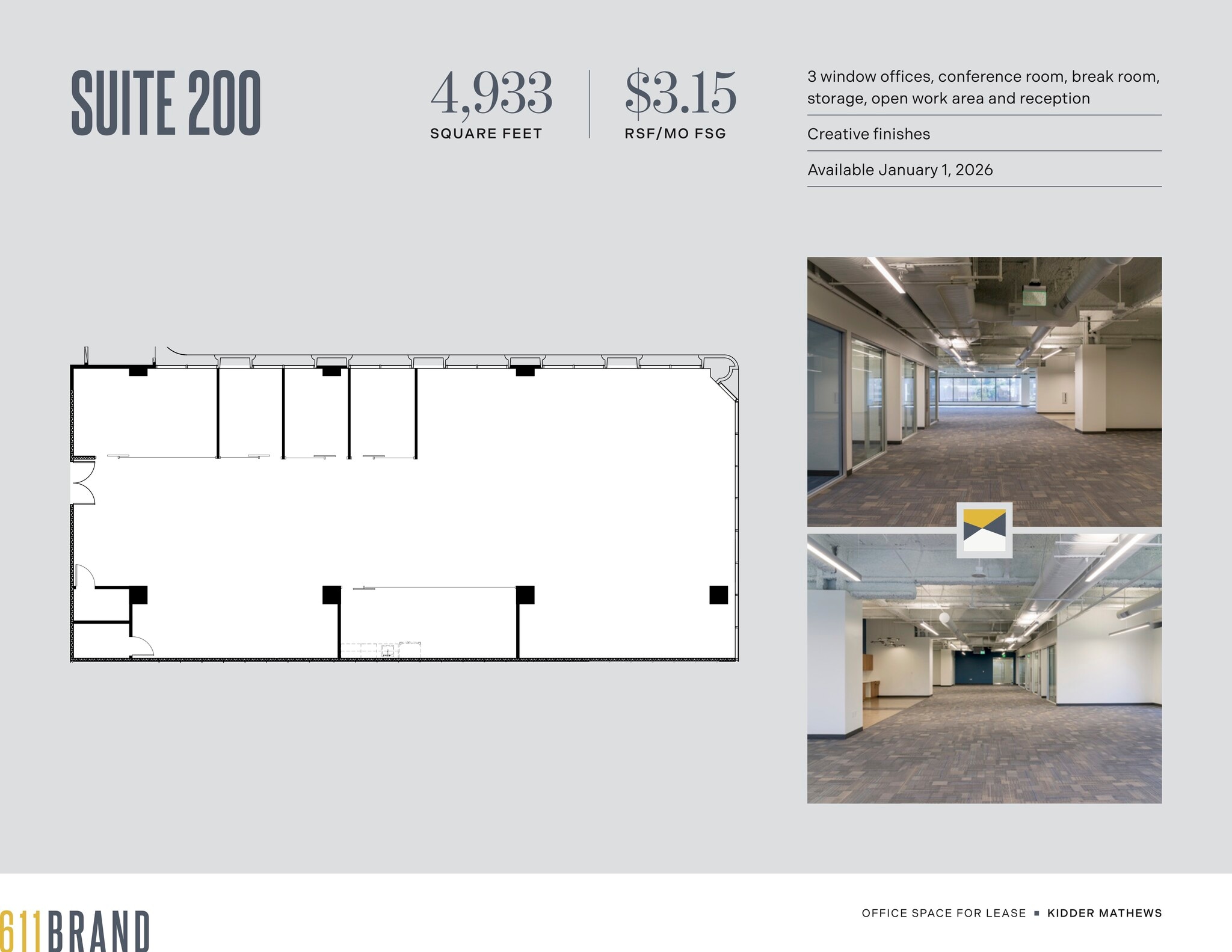 611 N Brand Blvd, Glendale, CA to rent Floor Plan- Image 1 of 1