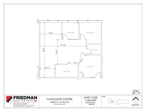 23800 W 10 Mile Rd, Southfield, MI to rent Floor Plan- Image 2 of 2