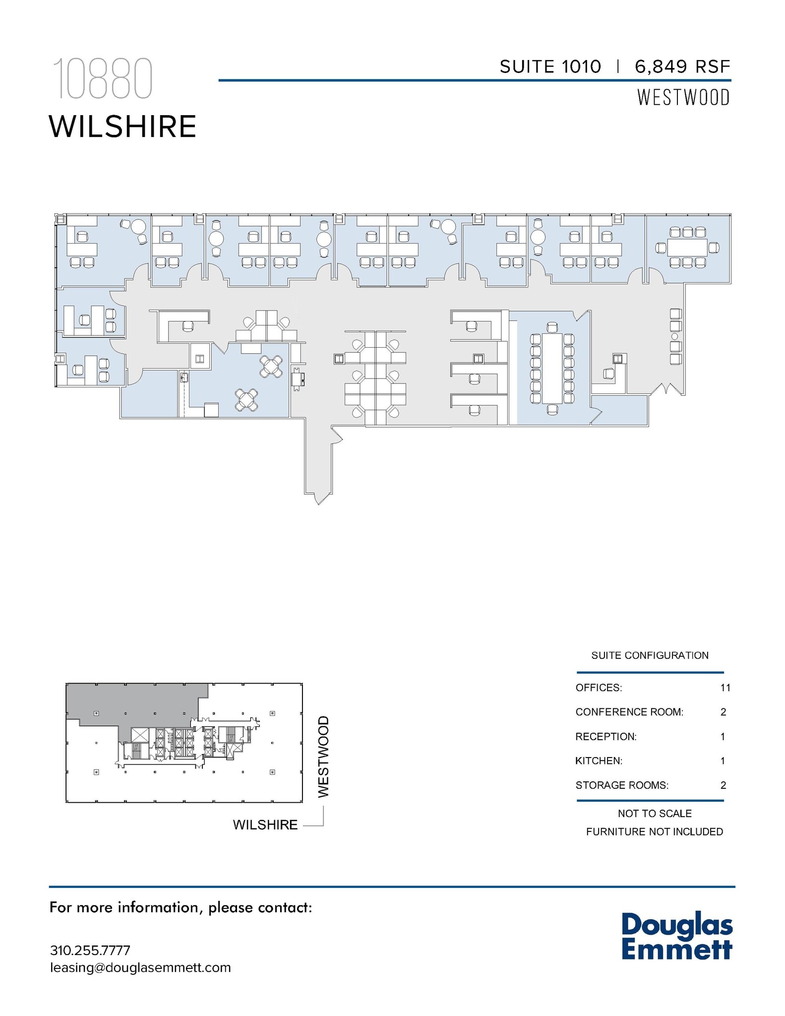 10880 Wilshire Blvd, Los Angeles, CA to rent Floor Plan- Image 1 of 1