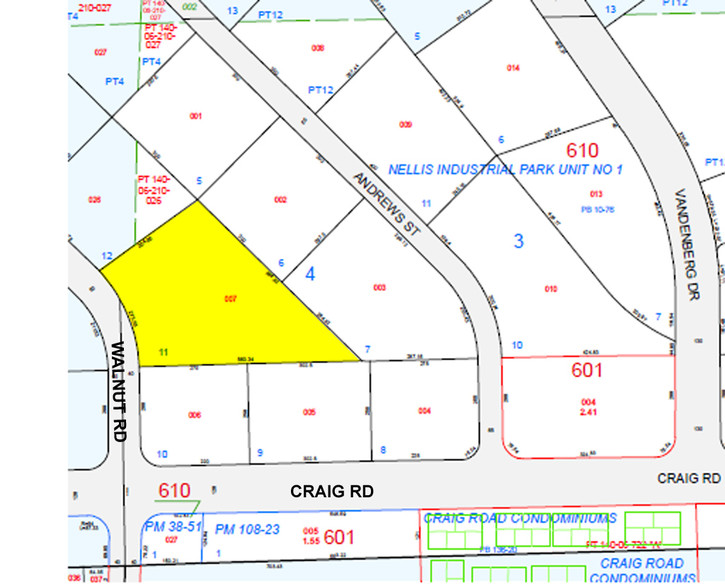 4450 N Walnut Rd, North Las Vegas, NV for rent - Plat Map - Image 2 of 3