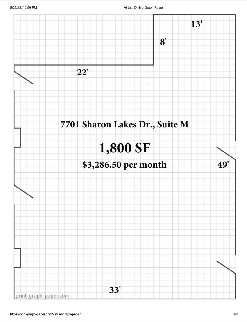 7701 Sharon Lakes Rd, Charlotte, NC to rent Floor Plan- Image 1 of 1
