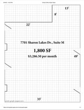 7701 Sharon Lakes Rd, Charlotte, NC to rent Floor Plan- Image 1 of 1