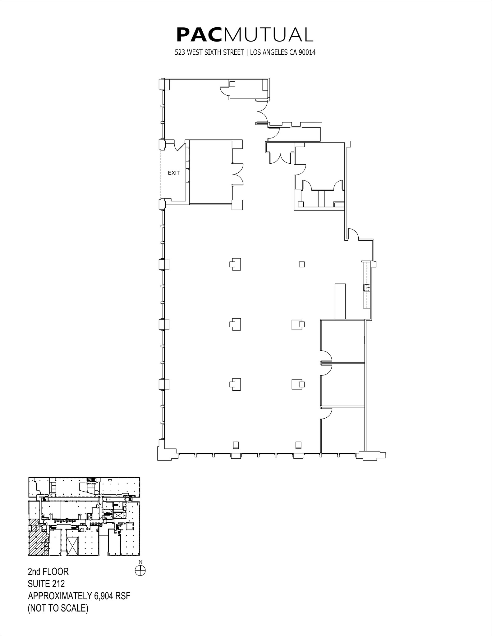 523 W 6th St, Los Angeles, CA for rent Site Plan- Image 1 of 2