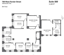 789 W Pender St, Vancouver, BC for rent Floor Plan- Image 1 of 1