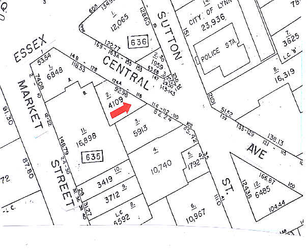 116-124A Central Ave, Lynn, MA for sale - Plat Map - Image 2 of 9