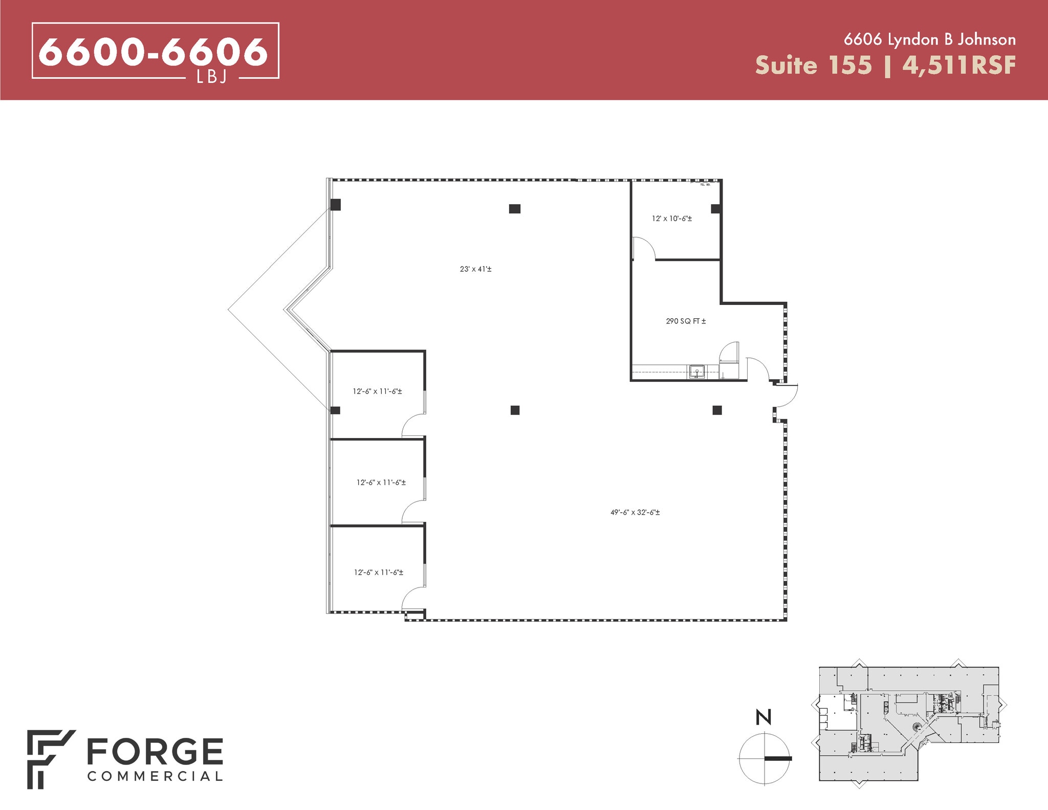 6606 Lyndon B Johnson Fwy, Dallas, TX to rent Floor Plan- Image 1 of 1
