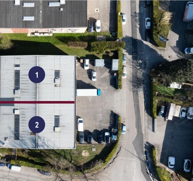 1 Rue Jacques Monod, Vaulx-en-Velin to rent - Aerial - Image 3 of 7