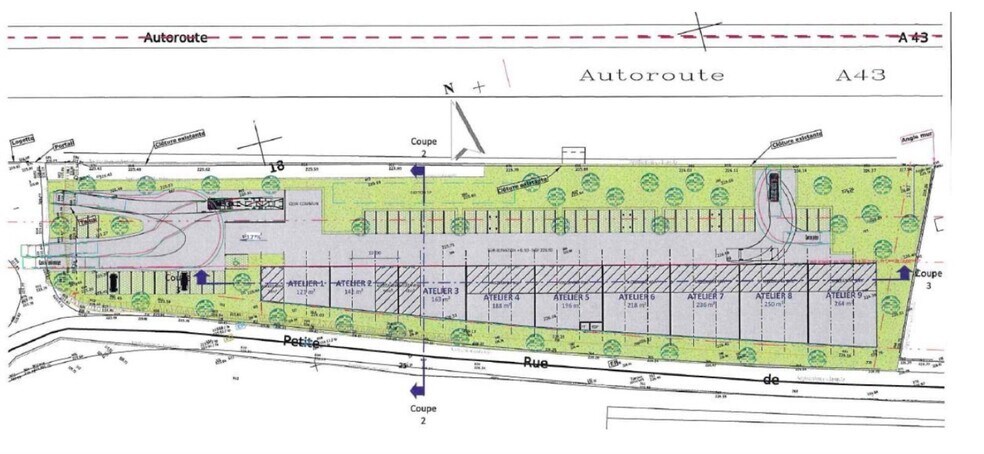 Light Industrial in Bourgoin-Jallieu to rent - Floor Plan - Image 2 of 4