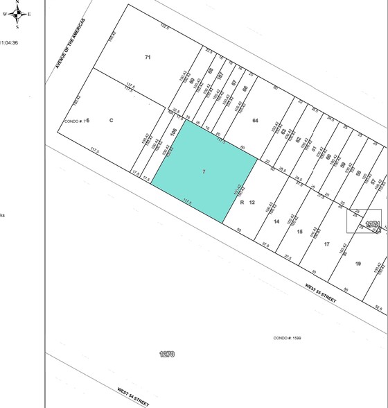 57-67 W 55th St, New York, NY for sale - Plat Map - Image 1 of 1