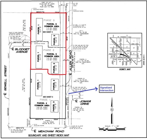 Allen Rd & Meacham Rd rd, Bakersfield, CA for sale - Building Photo - Image 3 of 4