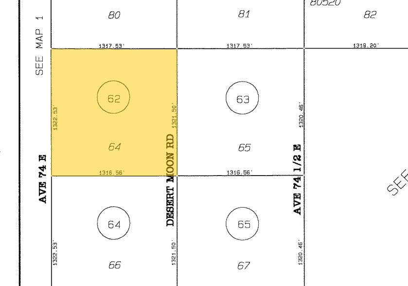 40 Acres at Big Horn Ranch Salome portfolio of 5 properties for sale on LoopNet.co.uk - Plat Map - Image 3 of 3