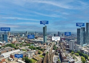 Whitworth St, Manchester, GTM - AERIAL map view