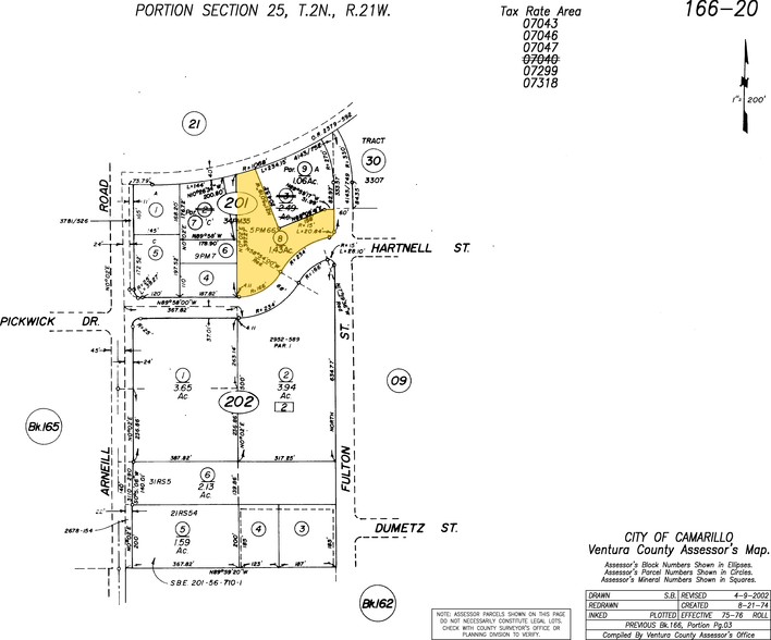 2310 E Ponderosa Dr, Camarillo, CA for rent - Plat Map - Image 2 of 2