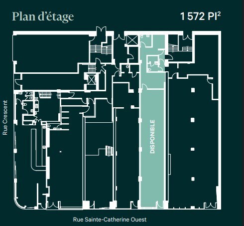 1370-1384 Rue Sainte-Catherine O, Montréal, QC to rent Floor Plan- Image 1 of 1