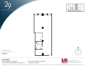 29 E Madison St, Chicago, IL to rent Floor Plan- Image 1 of 6