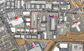 2348 Industrial Pky W, Hayward, CA - aerial  map view