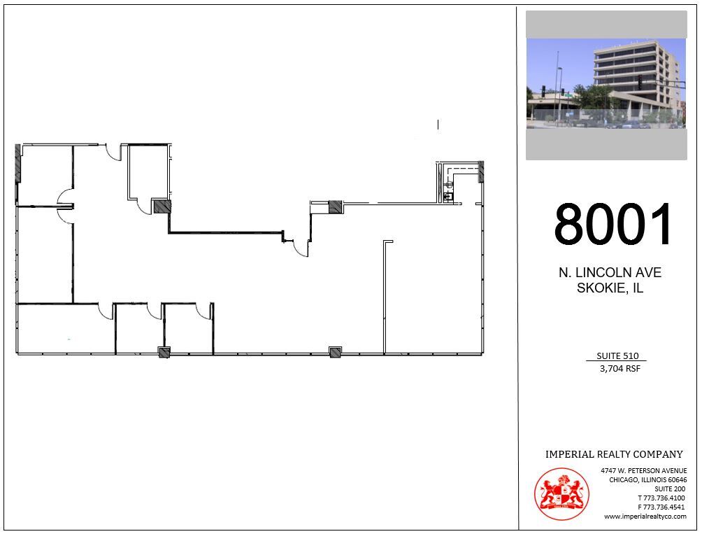 8001 Lincoln Ave, Skokie, IL for rent Floor Plan- Image 1 of 8