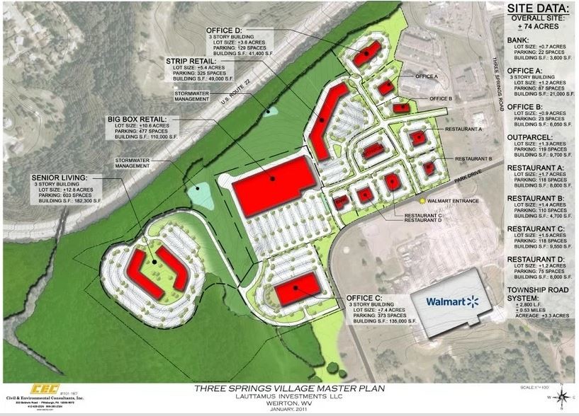 Three Springs Dr, Weirton, WV for sale - Site Plan - Image 1 of 1