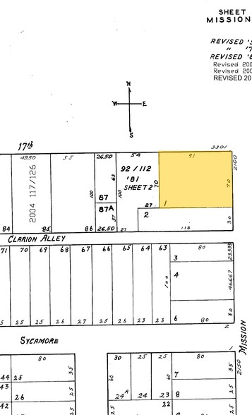 2100 Mission St, San Francisco, CA for rent - Plat Map - Image 2 of 3