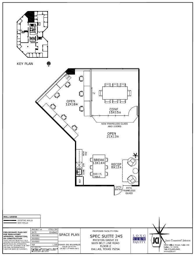 6009 Belt Line Rd, Dallas, TX for rent Floor Plan- Image 1 of 6