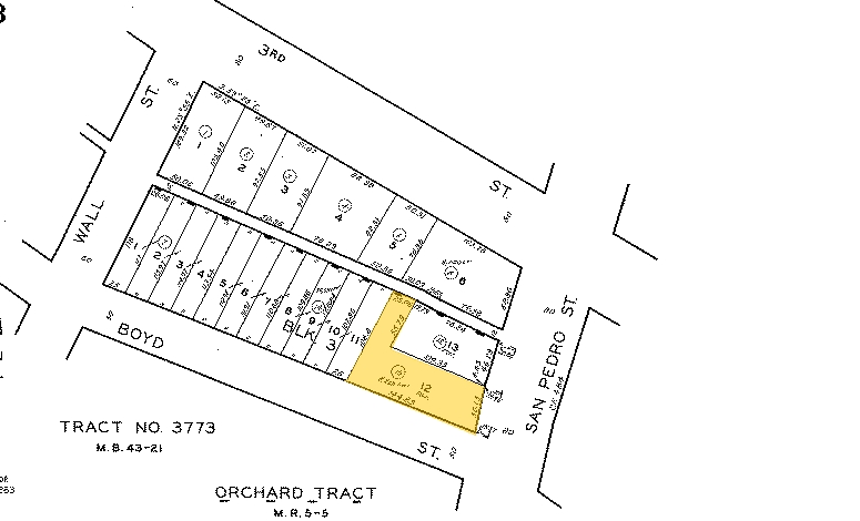 313 S San Pedro Ave, Los Angeles, CA for rent - Plat Map - Image 2 of 5