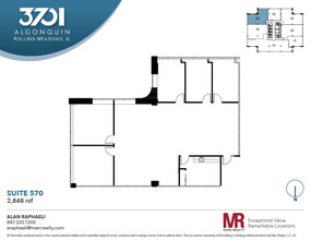 3701 Algonquin Rd, Rolling Meadows, IL for rent Floor Plan- Image 1 of 5