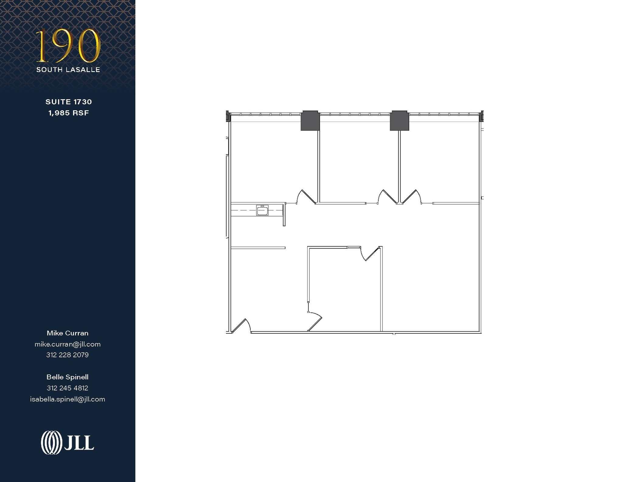 190 S La Salle St, Chicago, IL to rent Floor Plan- Image 1 of 4
