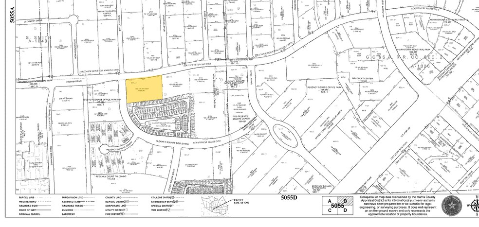 7233-7275 Harwin Dr, Houston, TX for sale - Plat Map - Image 1 of 1