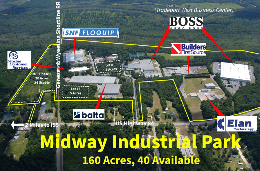 331 Industrial Blvd, Midway, GA for rent - Aerial - Image 1 of 2