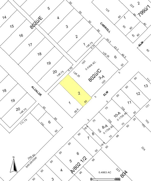 4405 Elm St, Dallas, TX for sale Plat Map- Image 1 of 1