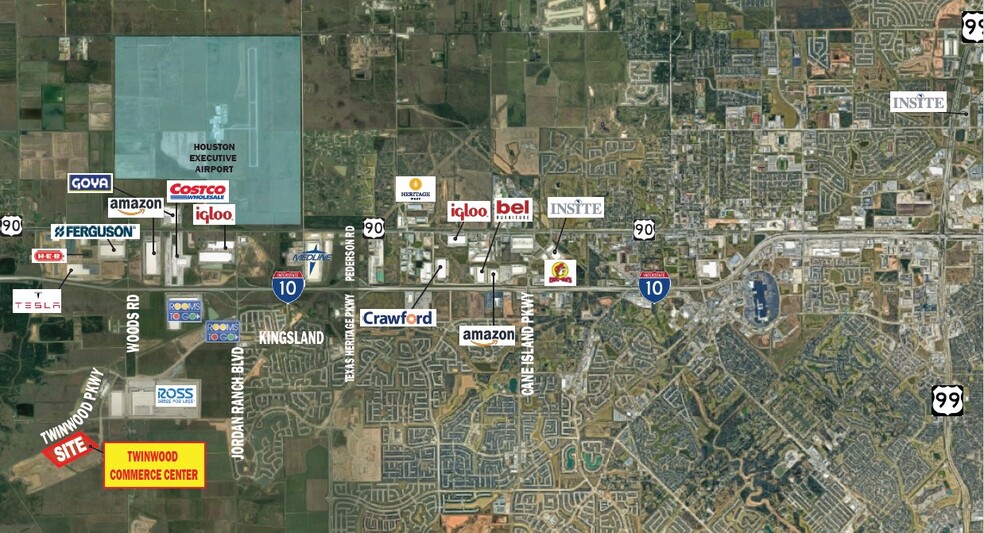 2706 Twinwood Business Drive East, Brookshire, TX for sale - Aerial - Image 2 of 3