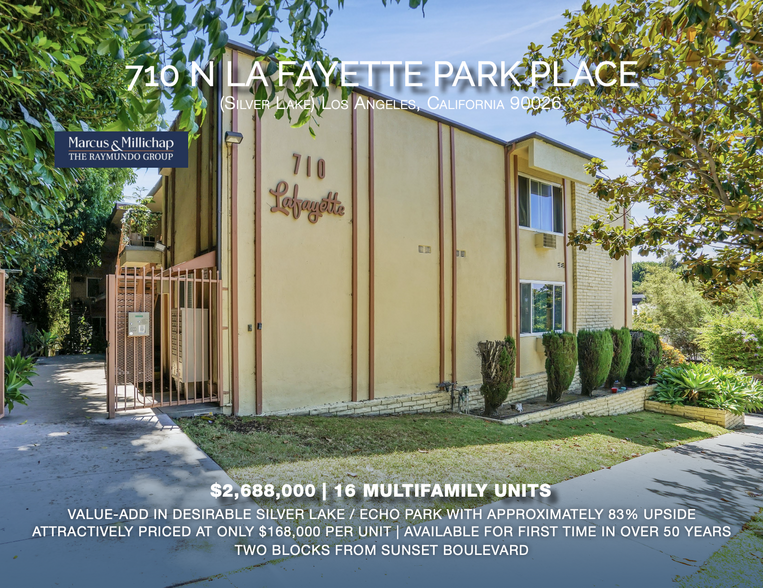 710 N La Fayette Park Pl, Los Angeles, CA for sale - Building Photo - Image 1 of 15