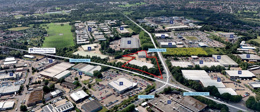 Units 3-6 Caley Close portfolio of 2 properties for sale on LoopNet.co.uk - Aerial - Image 2 of 3