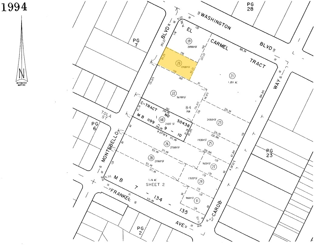 1010 S Montebello Blvd, Montebello, CA for sale Plat Map- Image 1 of 1