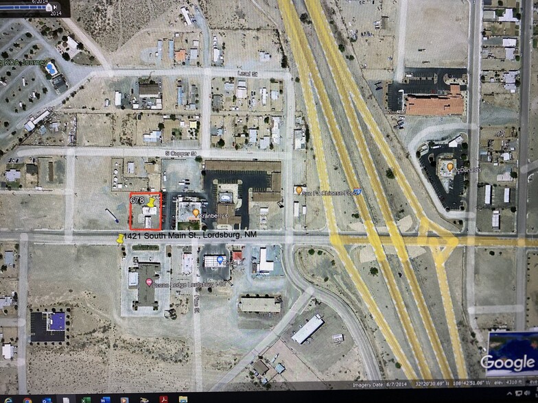 1421 Main St, Lordsburg, NM for sale - Aerial - Image 1 of 2